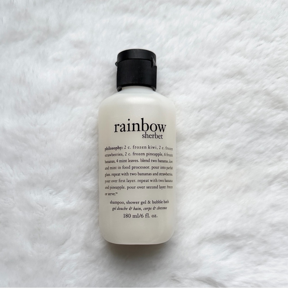 NEW Philosophy Rainbow Sherbet Shampoo, Shower Gel and Bubble Bath 6 oz
